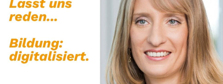 Isabell HUber ruft zu Dialog über digitales Lernen auf